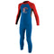 Toddler Reactor-2 2mm Back Zip Full - Pojkar - ocean/grafit/röd